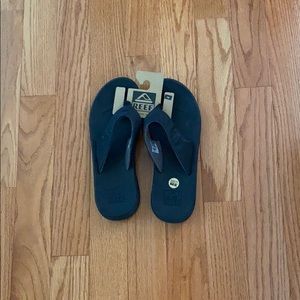 Black flip flops